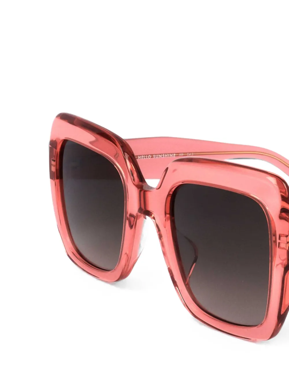 Kate Spade Zonnebril met vierkant montuur Roze