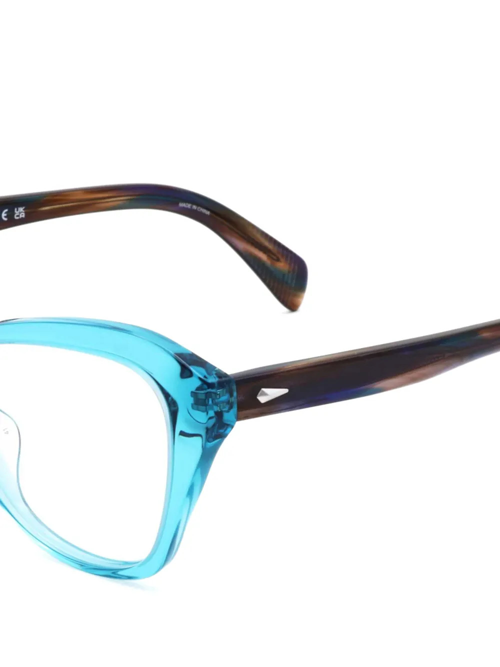 RAG & BONE EYEWEAR Bril met cat-eye montuur Blauw
