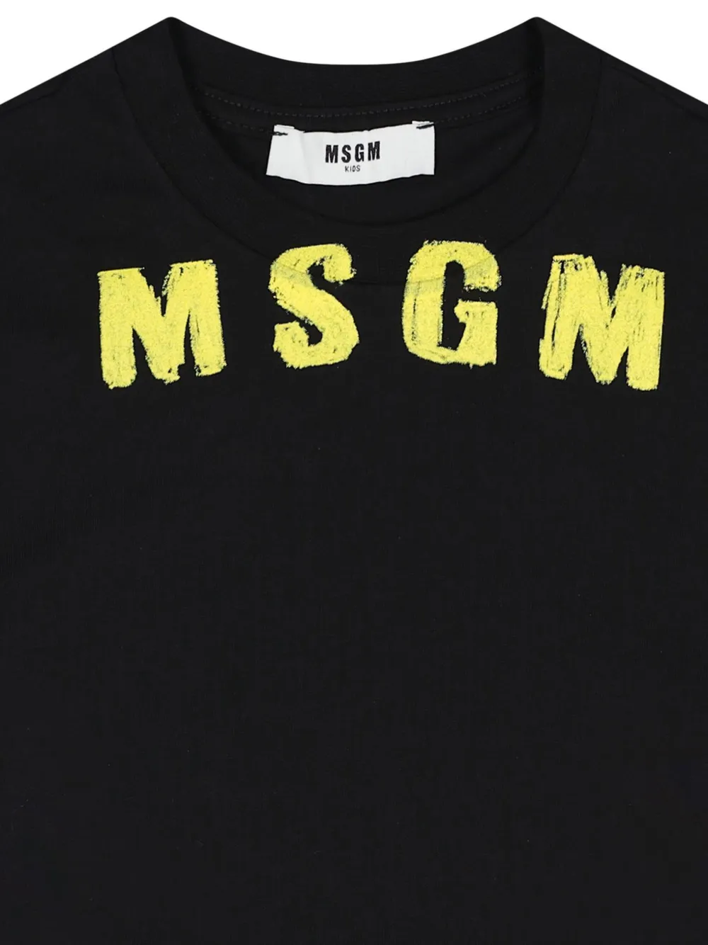 MSGM Kids T-shirt met logoprint Zwart