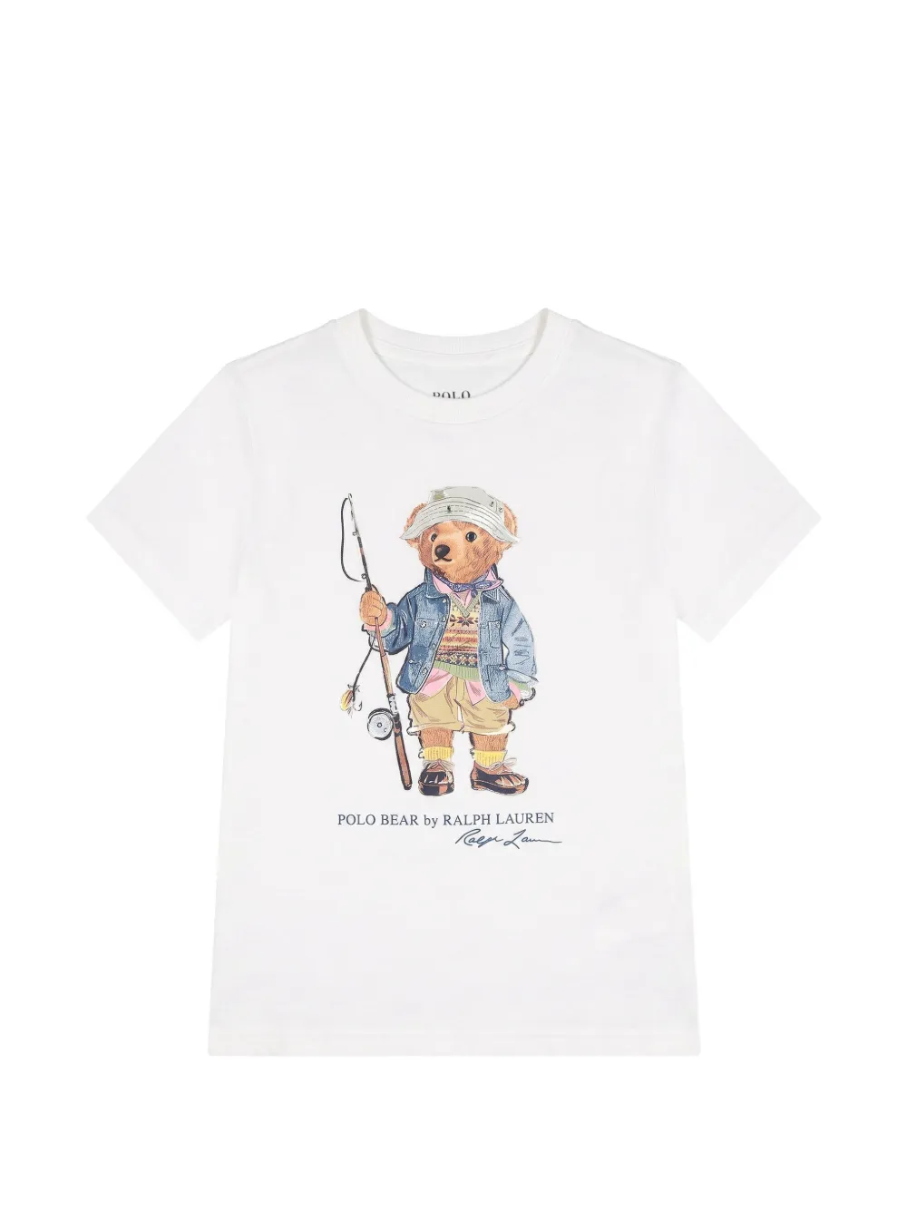 POLO RALPH LAUREN KIDS Polo Bear print T-shirt - Bianco