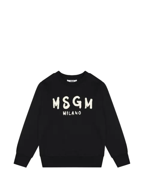 MSGM Kids logo-print sweater