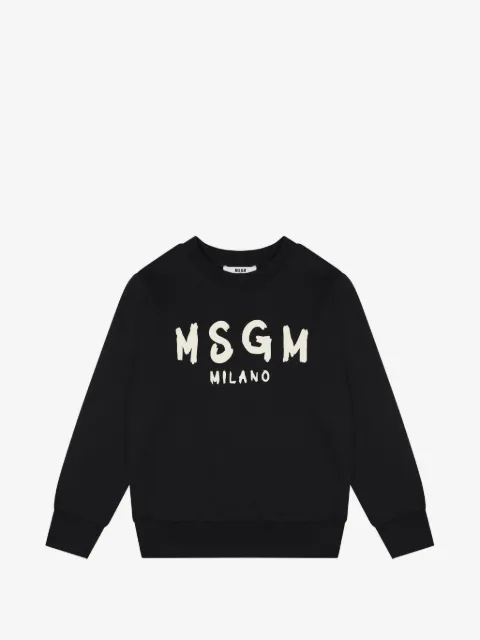 MSGM Kids logo-print sweater