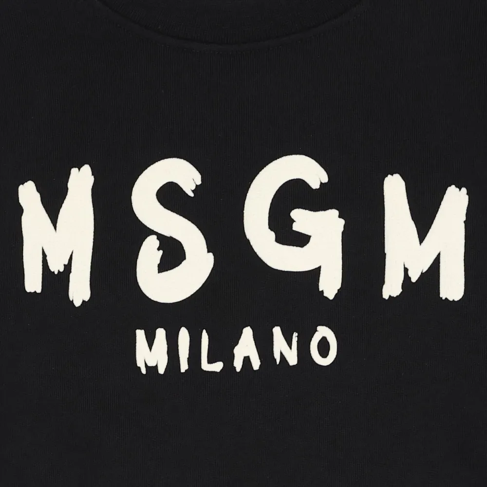 MSGM Kids logo-print sweater Zwart