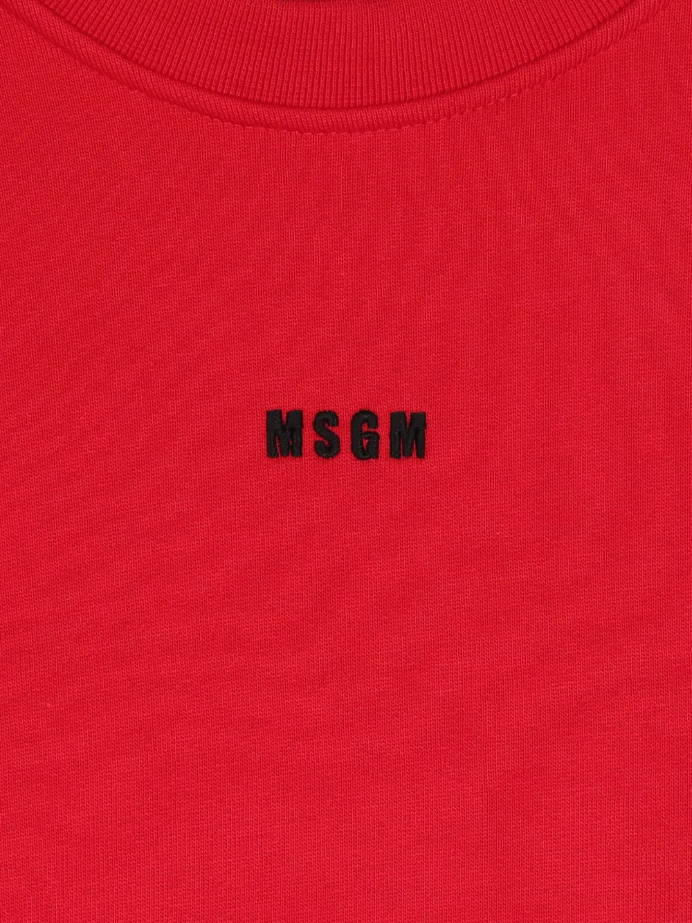 MSGM Kids Jurk met tulen rok en logo-print Rood