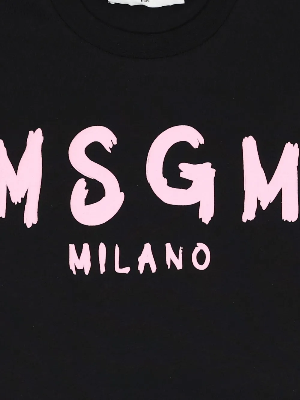 MSGM Kids T-shirt met logoprint Zwart