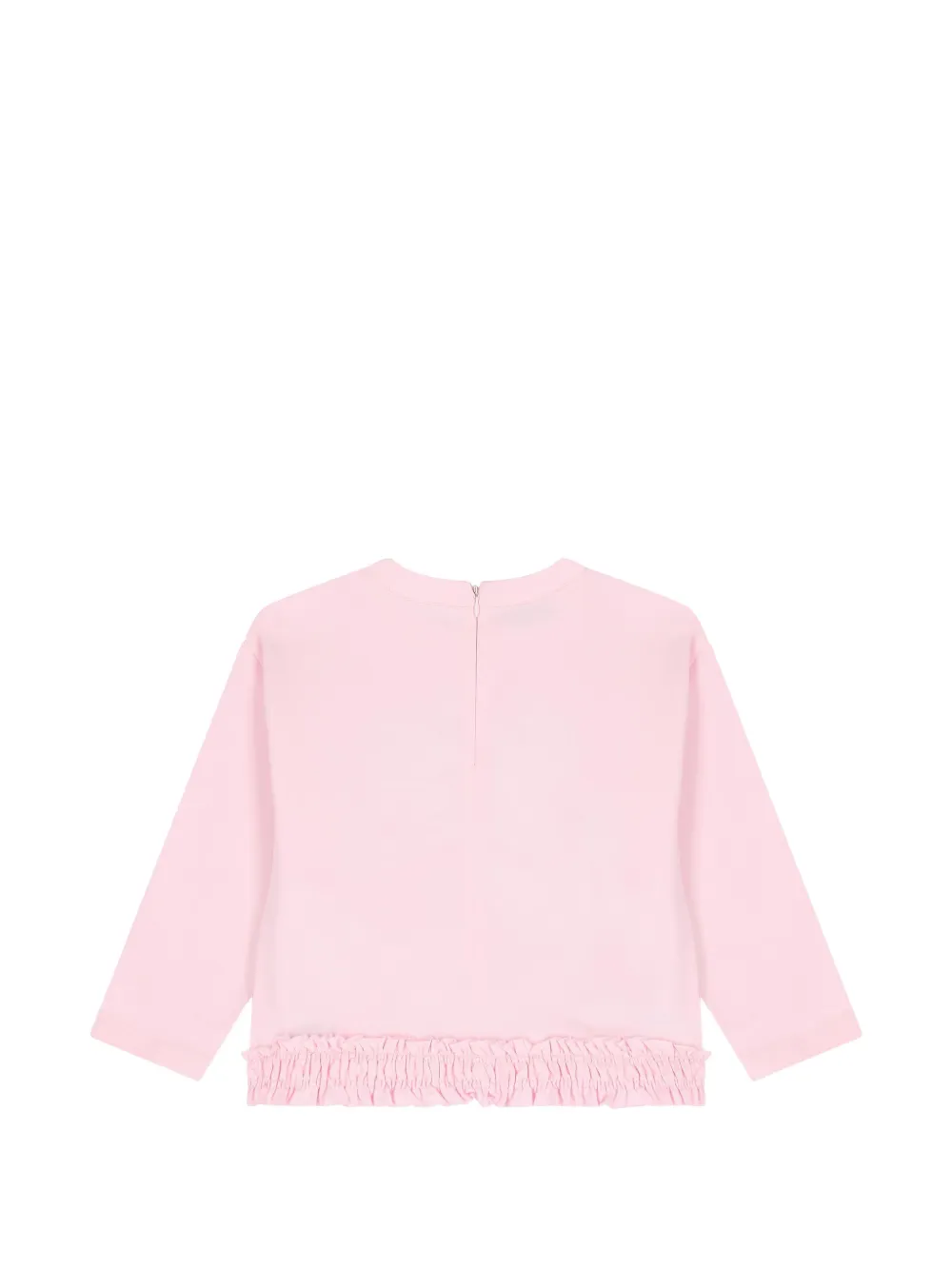 Moschino Kids T-shirt met ruches Roze