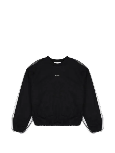 MSGM Kids Sweatshirt mit Logo-Print