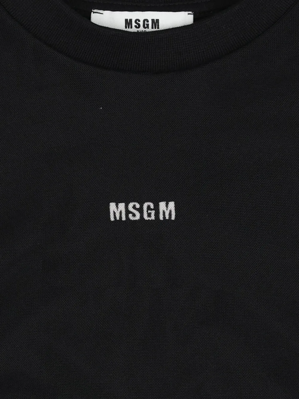 MSGM Kids Sweater met logoprint Zwart