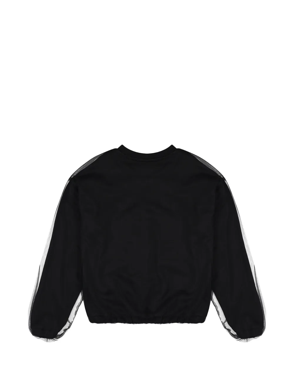 MSGM Kids Sweater met logoprint Zwart