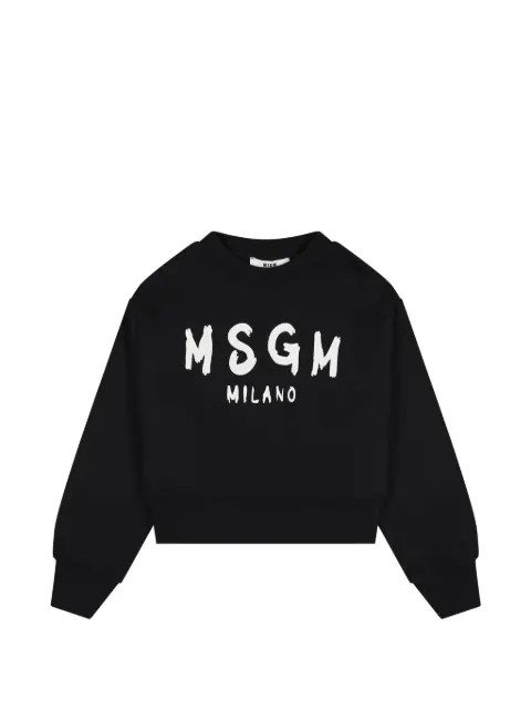 MSGM Kids logo-print sweatshirt