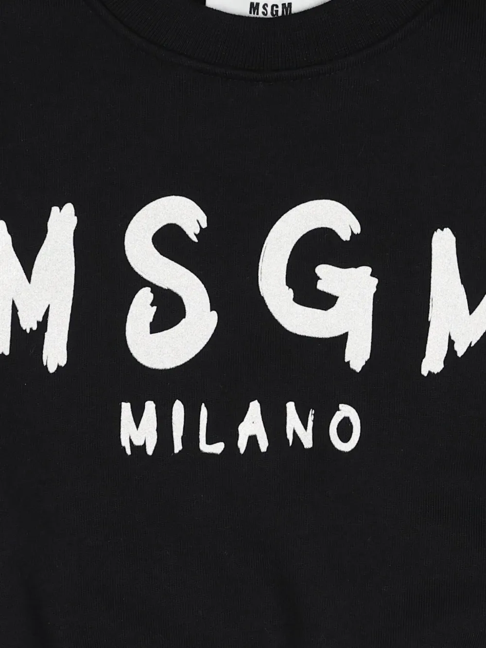 MSGM Kids Sweater met logoprint Zwart