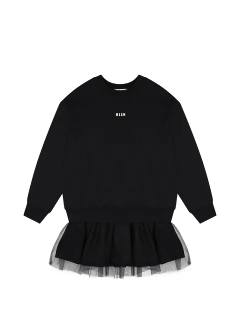MSGM Kids kort kjole med logotryk