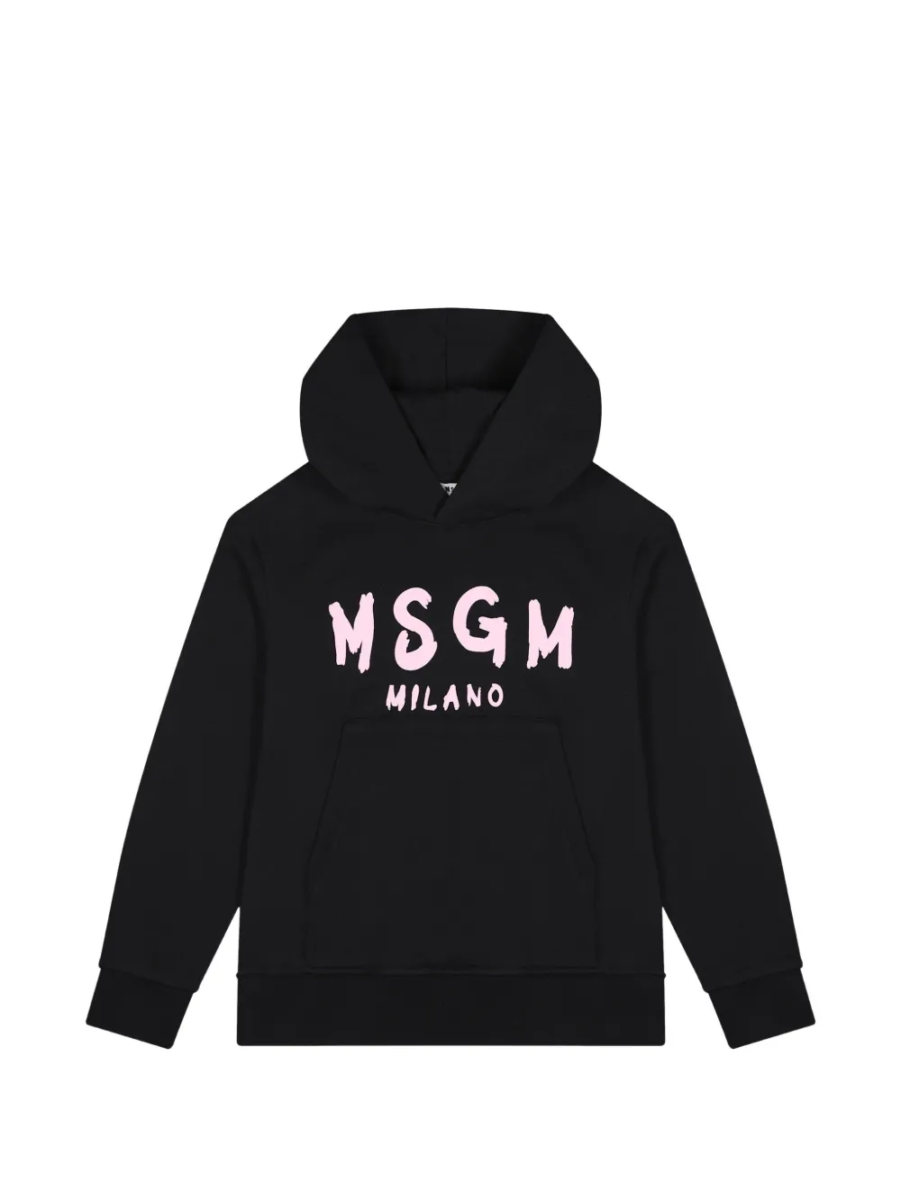 MSGM Kids logo-print hoodie - Schwarz