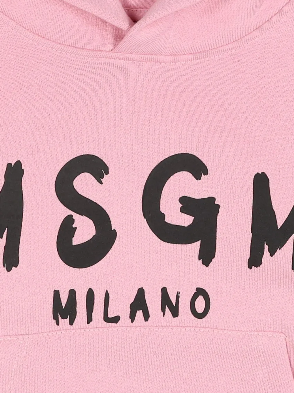 MSGM Kids Hoodie met logoprint Roze