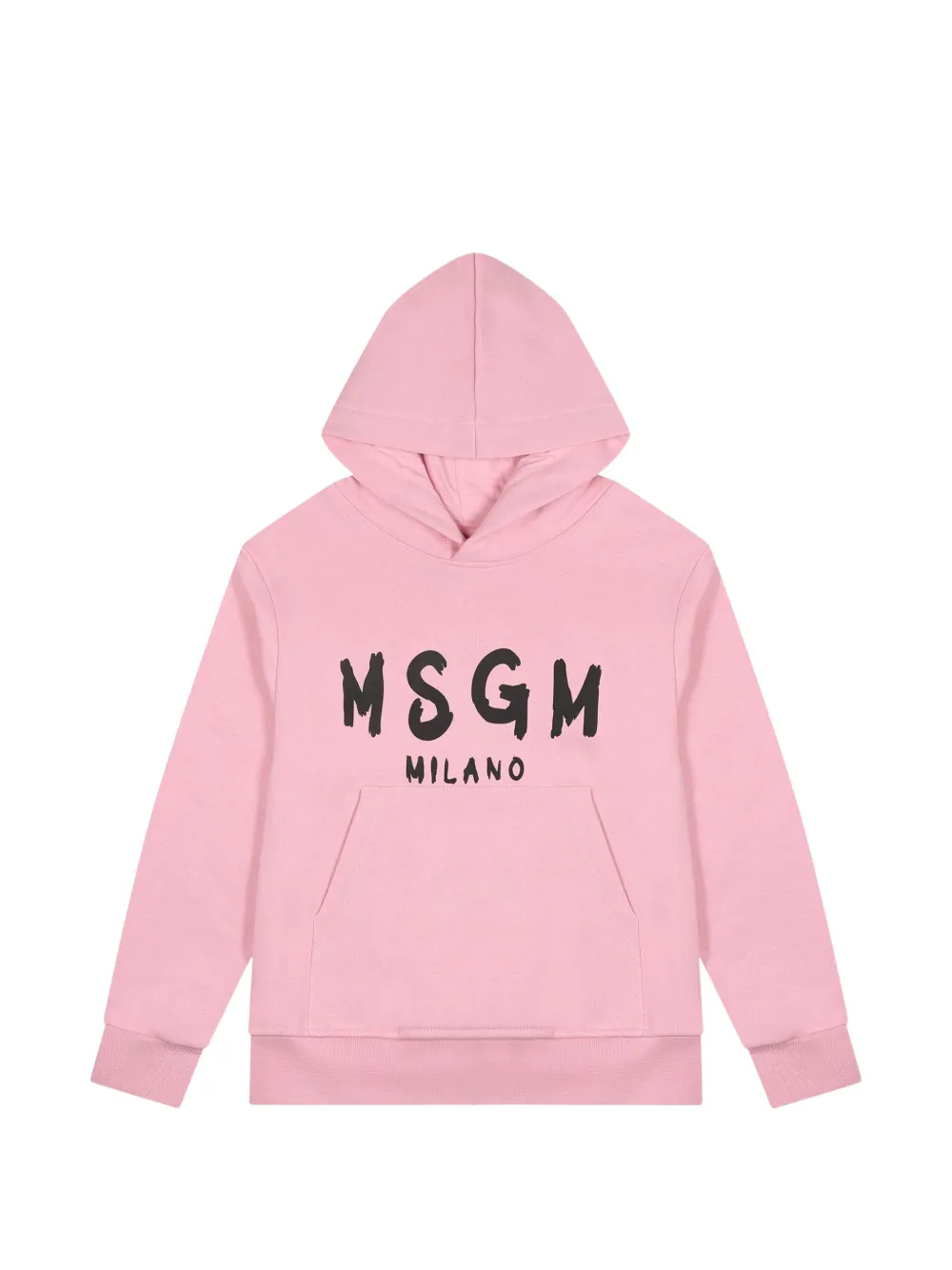 MSGM Kids logo-print hoodie - Rosa