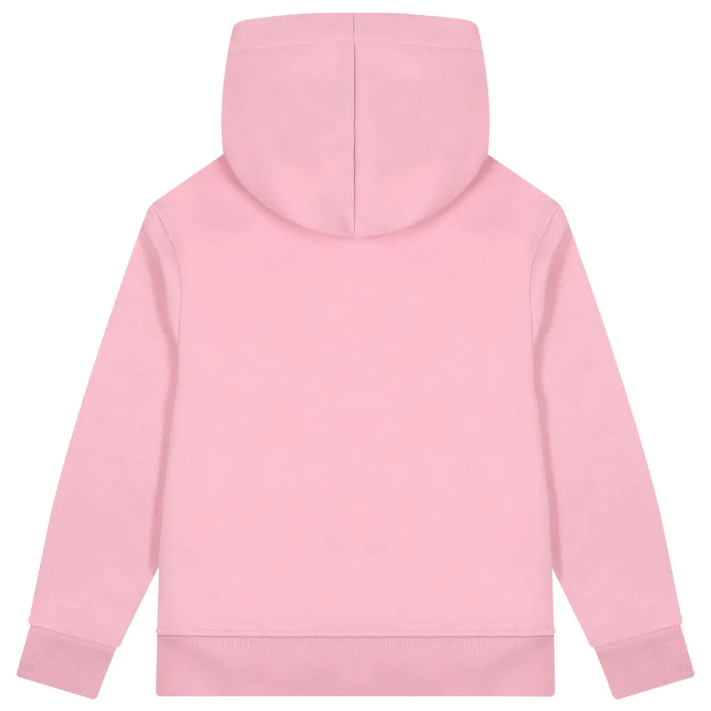 MSGM Kids Hoodie met logoprint Roze