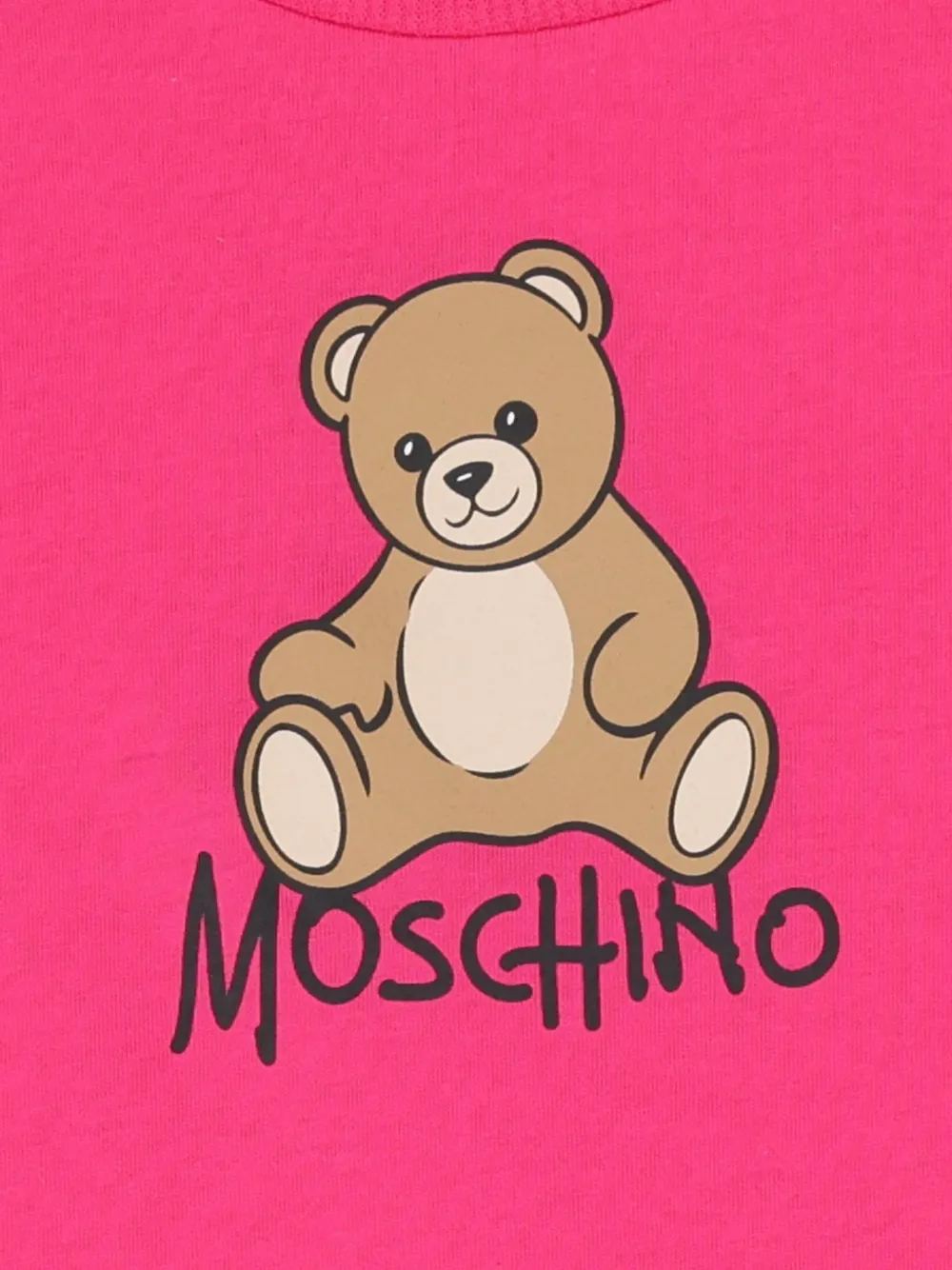Moschino Kids Teddy Bear gesmockte jurk Roze