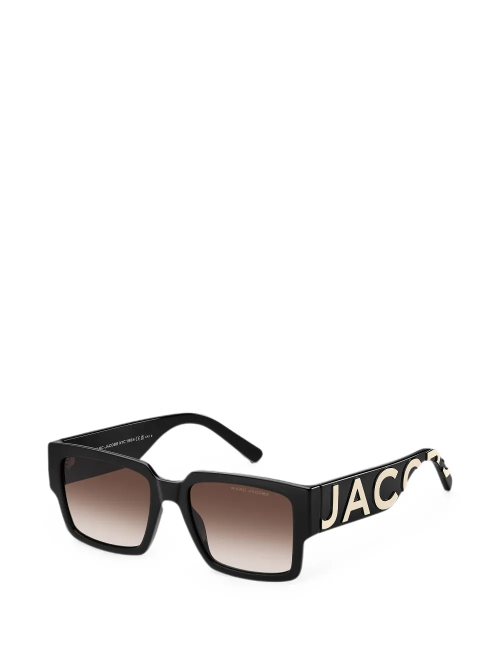Marc Jacobs Eyewear Zonnebril met vierkant montuur Zwart