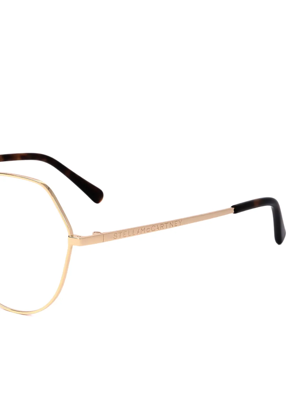 Stella McCartney Eyewear Bril met geometrisch montuur Goud