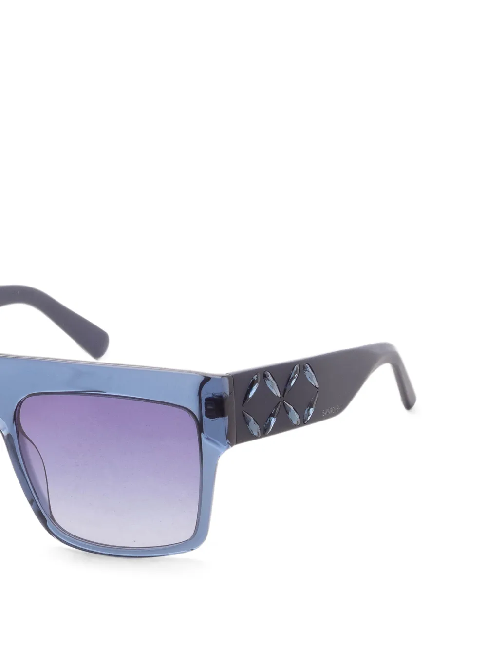 Swarovski Eyewear Zonnebril verfraaid met kristallen Blauw