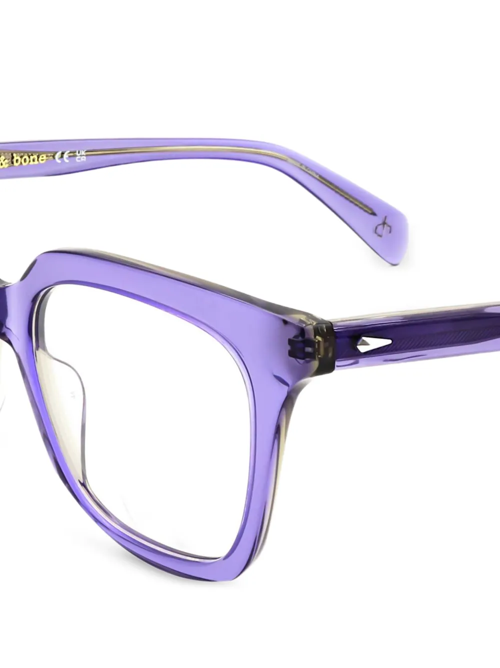 RAG & BONE EYEWEAR Bril met vierkant montuur Paars