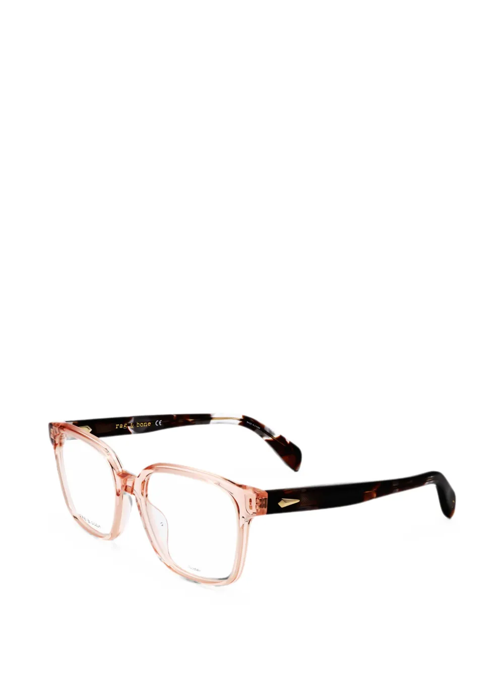 rag & bone Brille mit eckigem Gestell - Rosa