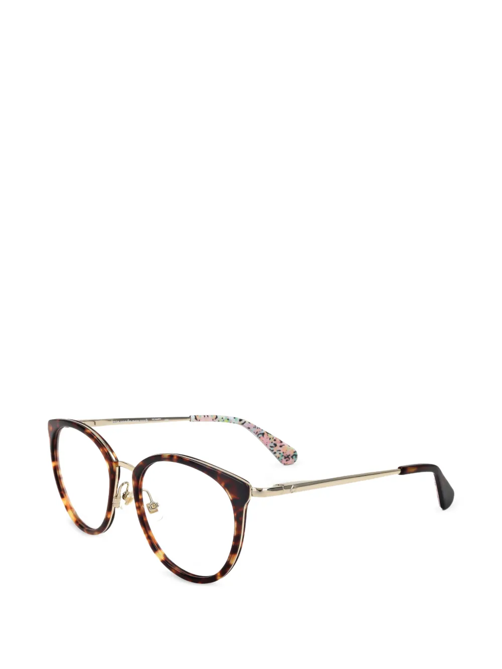 Kate Spade Occhiali da sole tondi con effetto tartarugato - Marrone