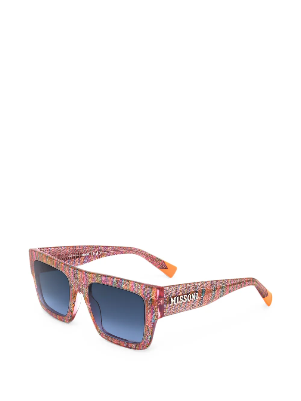 MISSONI EYEWEAR Missoni DNA square-frame sunglasses Roze