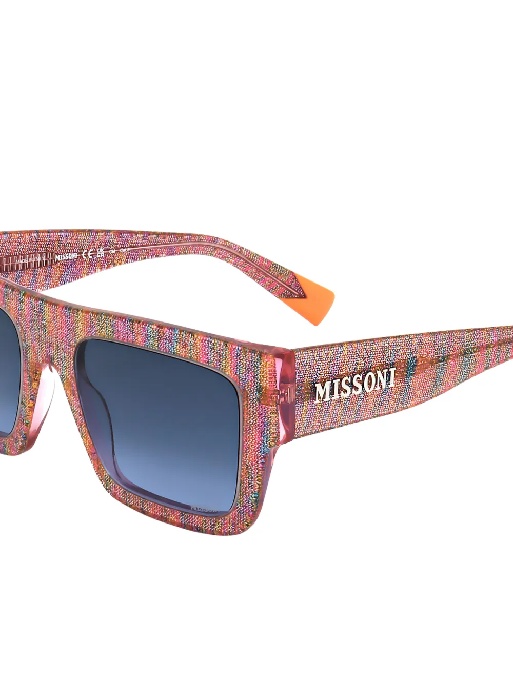 MISSONI EYEWEAR Missoni DNA square-frame sunglasses Roze
