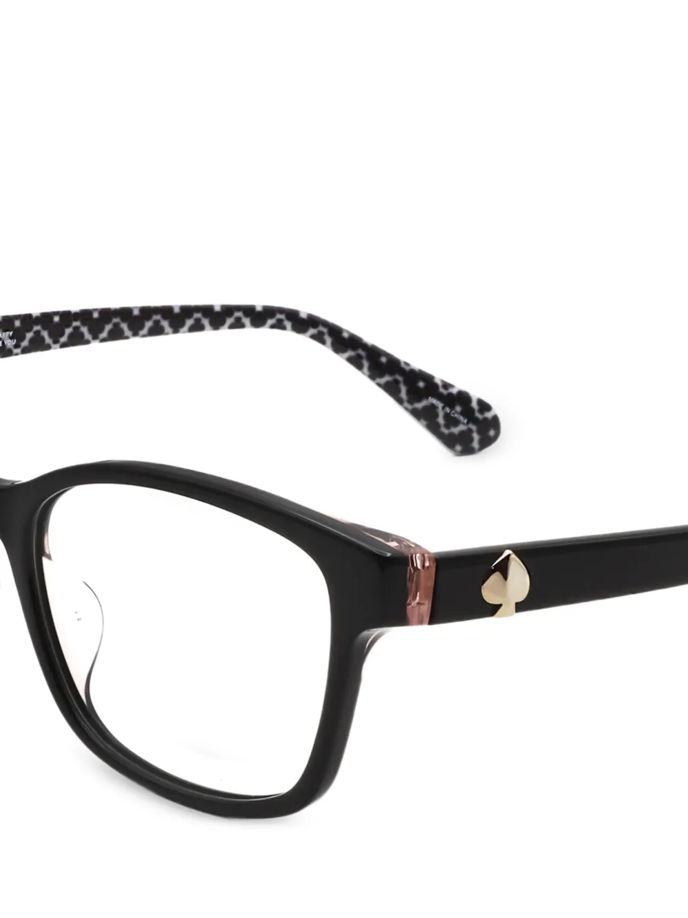 Kate Spade Bril met rechthoekig montuur Zwart