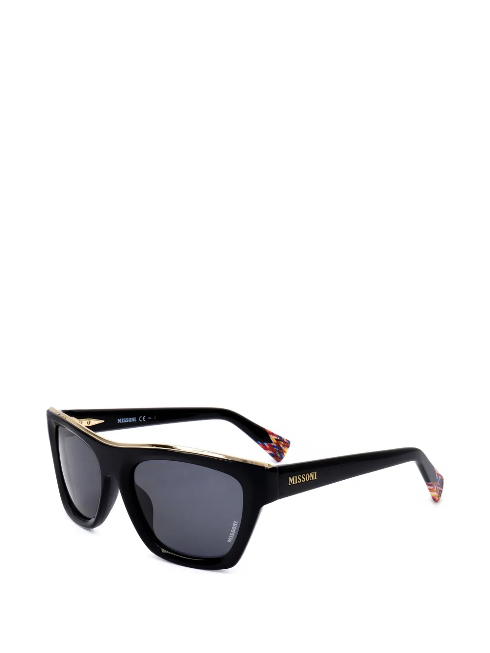 MISSONI EYEWEAR Occhiali da sole rettangolari - Nero