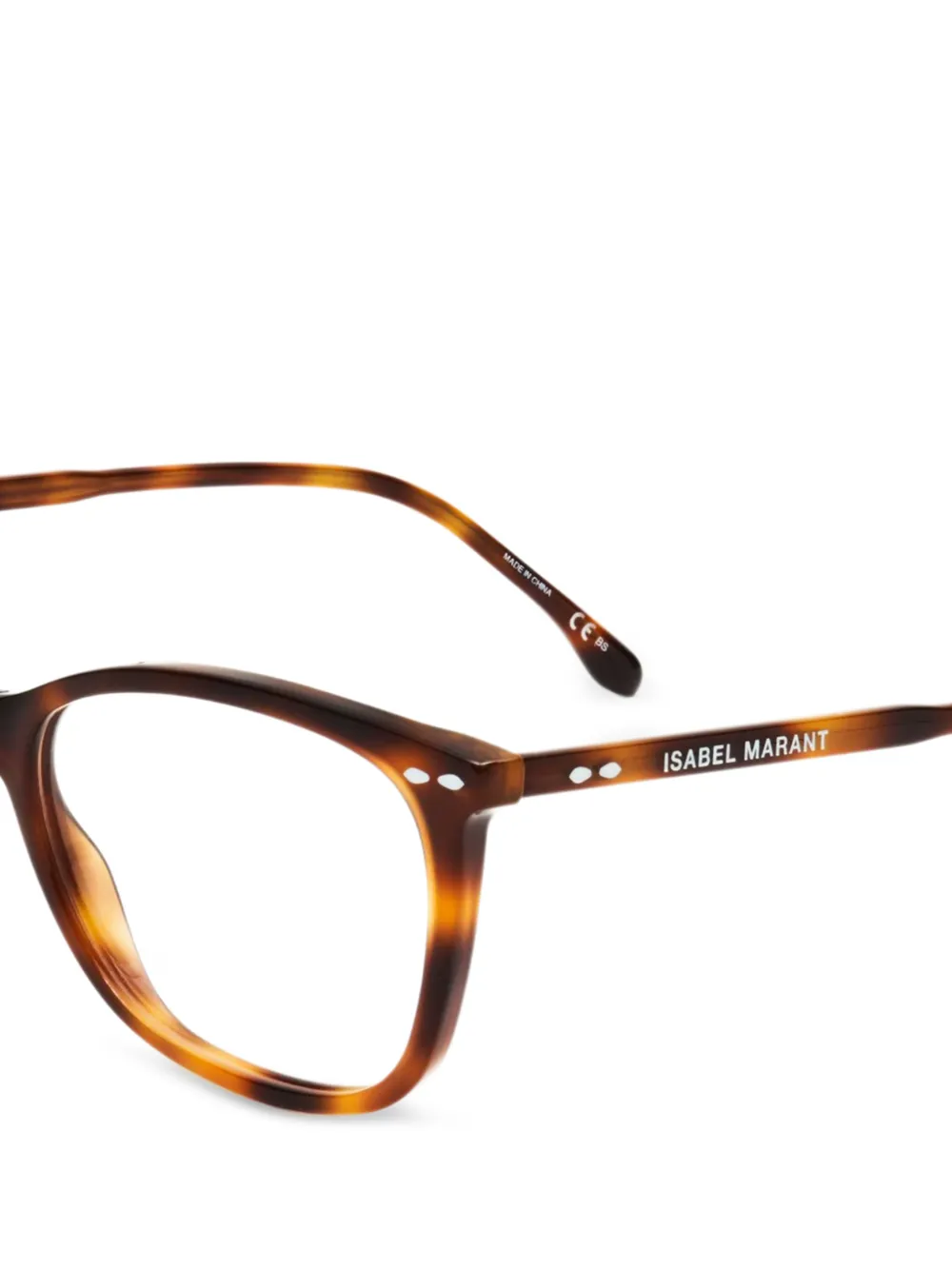 Isabel Marant Eyewear Zonnebril met schildpadschild-design Bruin