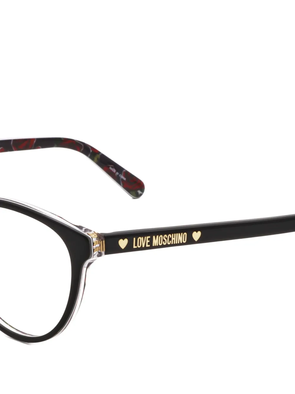 Moschino Eyewear Bril met cat-eye montuur Zwart