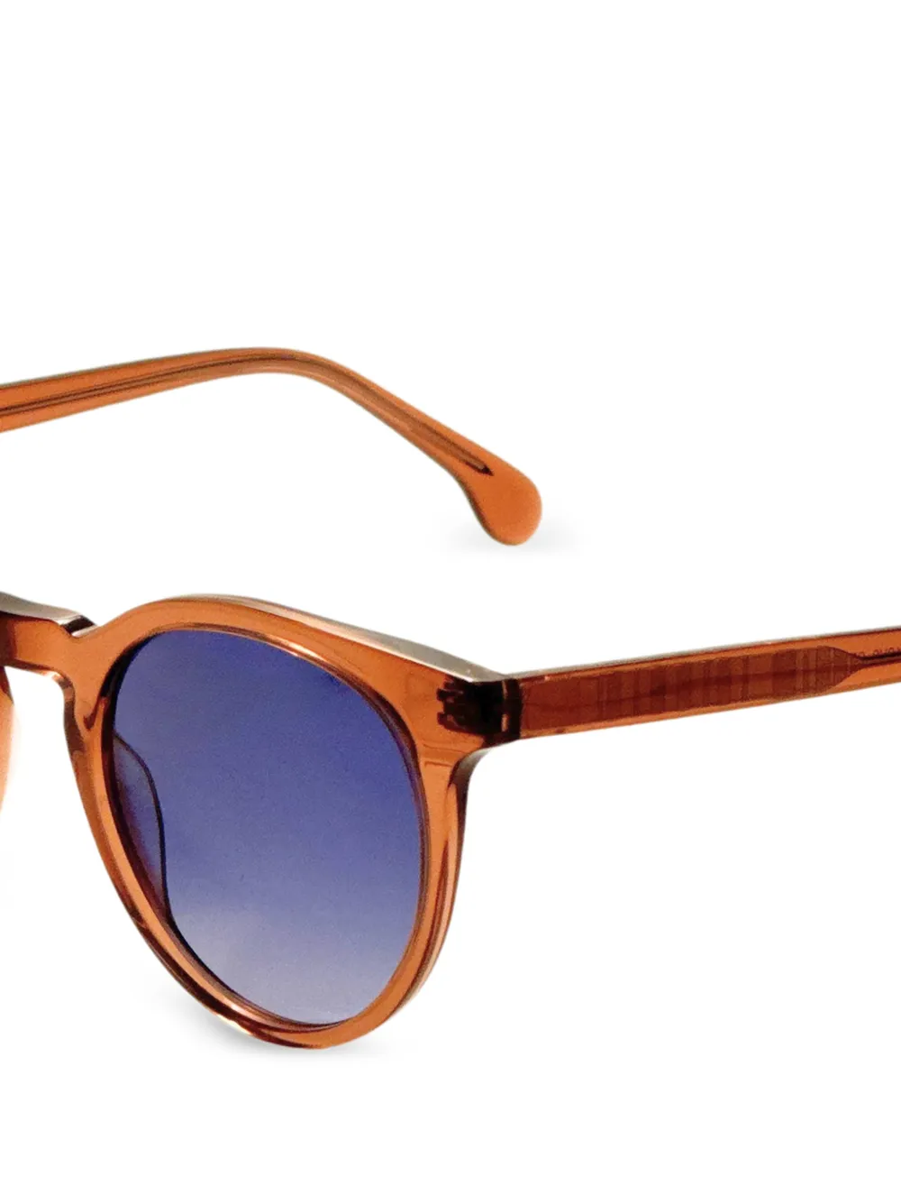 Paul Smith Archer zonnebril met rond montuur Bruin