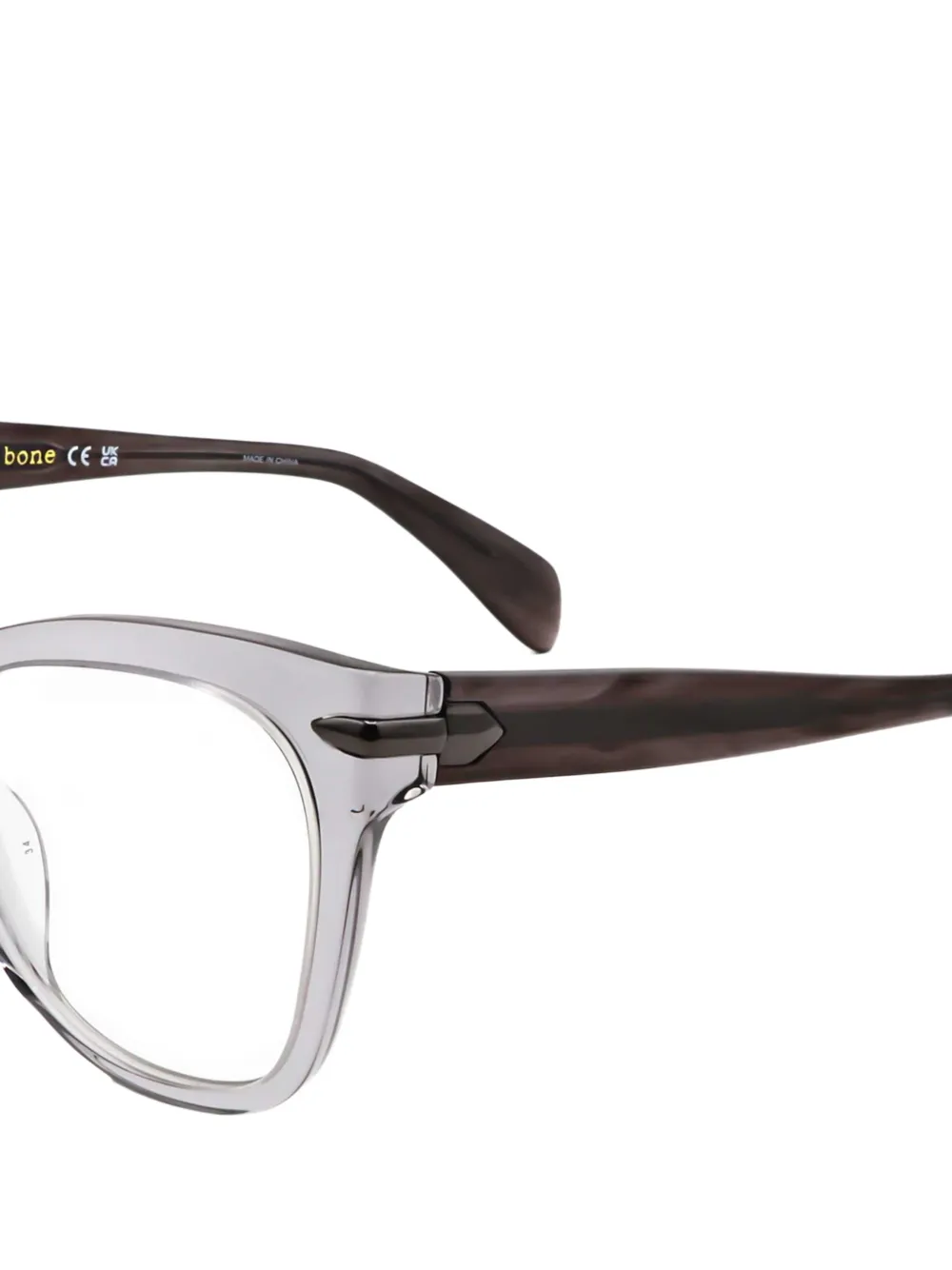 RAG & BONE EYEWEAR Bril met cat-eye montuur Grijs