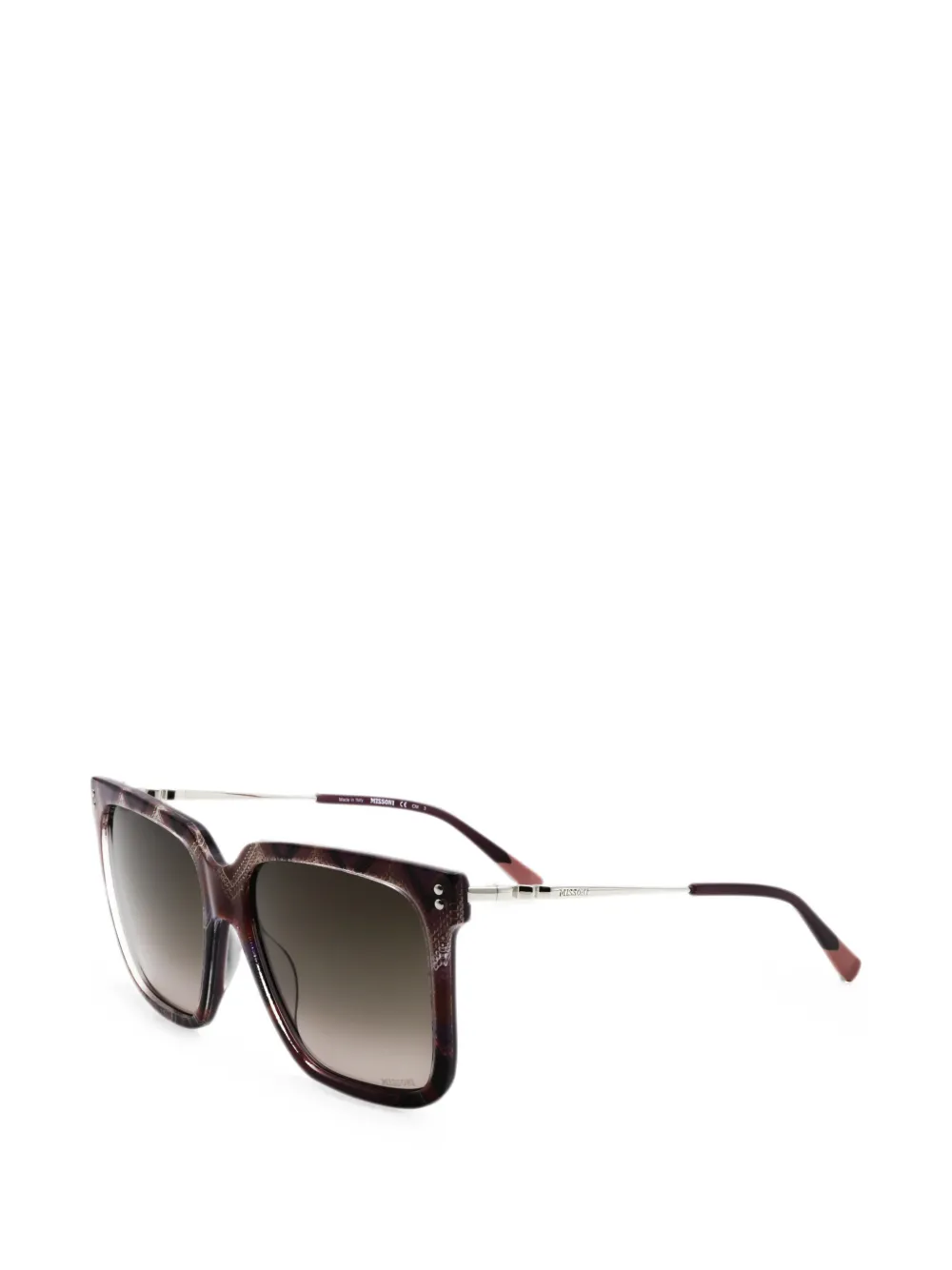 MISSONI EYEWEAR 57mm pattern pink-violet sunglasses