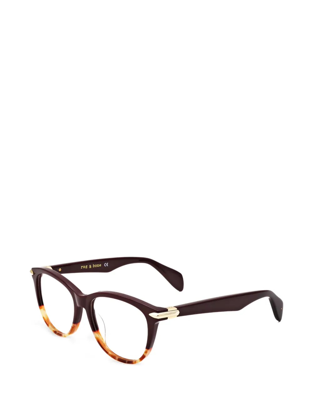 RAG & BONE EYEWEAR Bril met schildpadschild-design Bruin