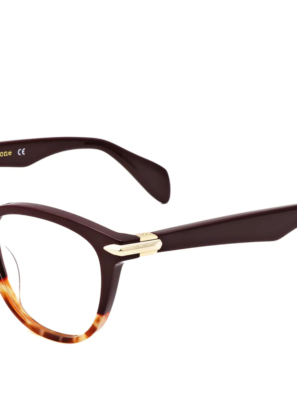 RAG & BONE EYEWEAR Bril met schildpadschild-design Bruin
