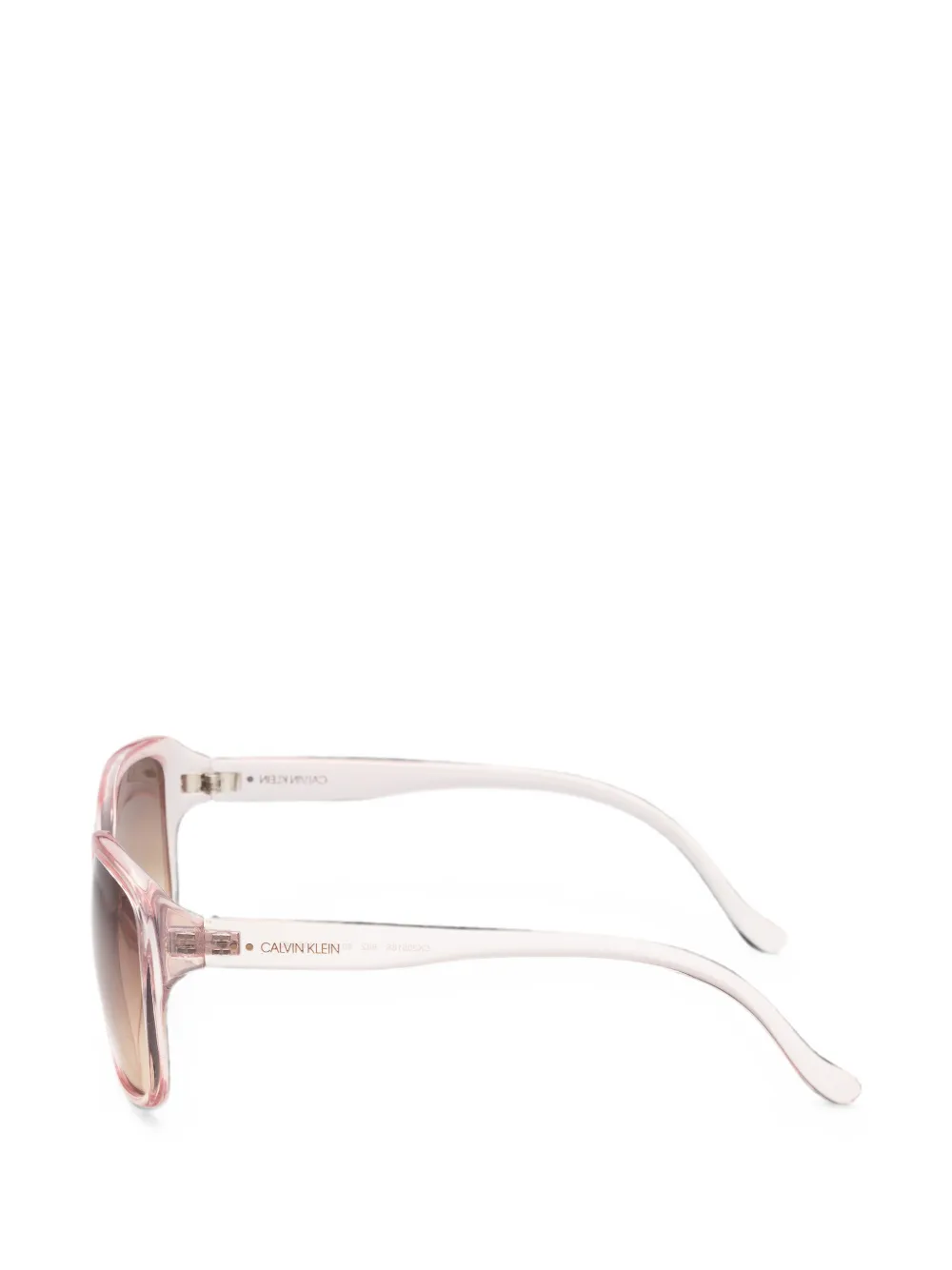 Calvin Klein Zonnebril met cat-eye montuur Roze