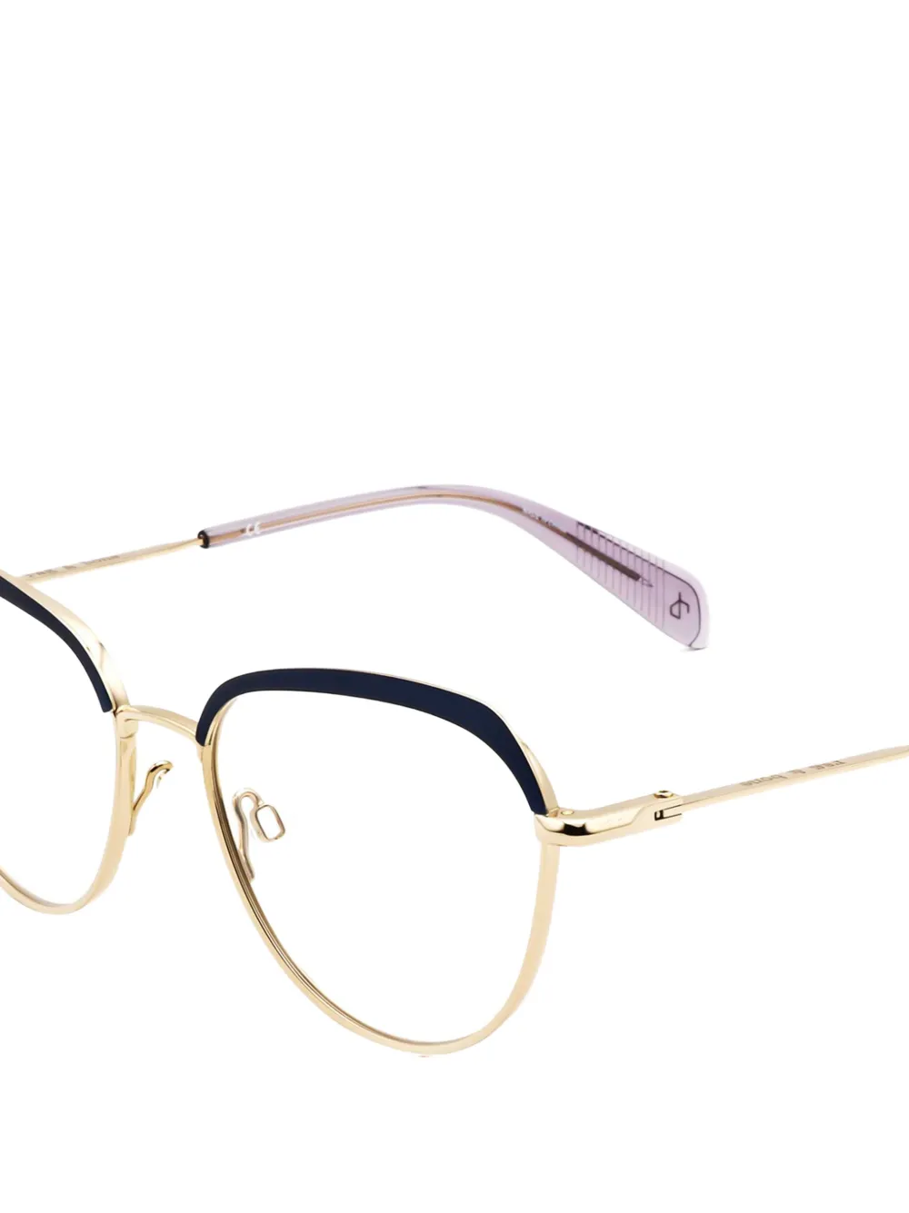 RAG & BONE EYEWEAR Bril met geometrisch montuur Goud
