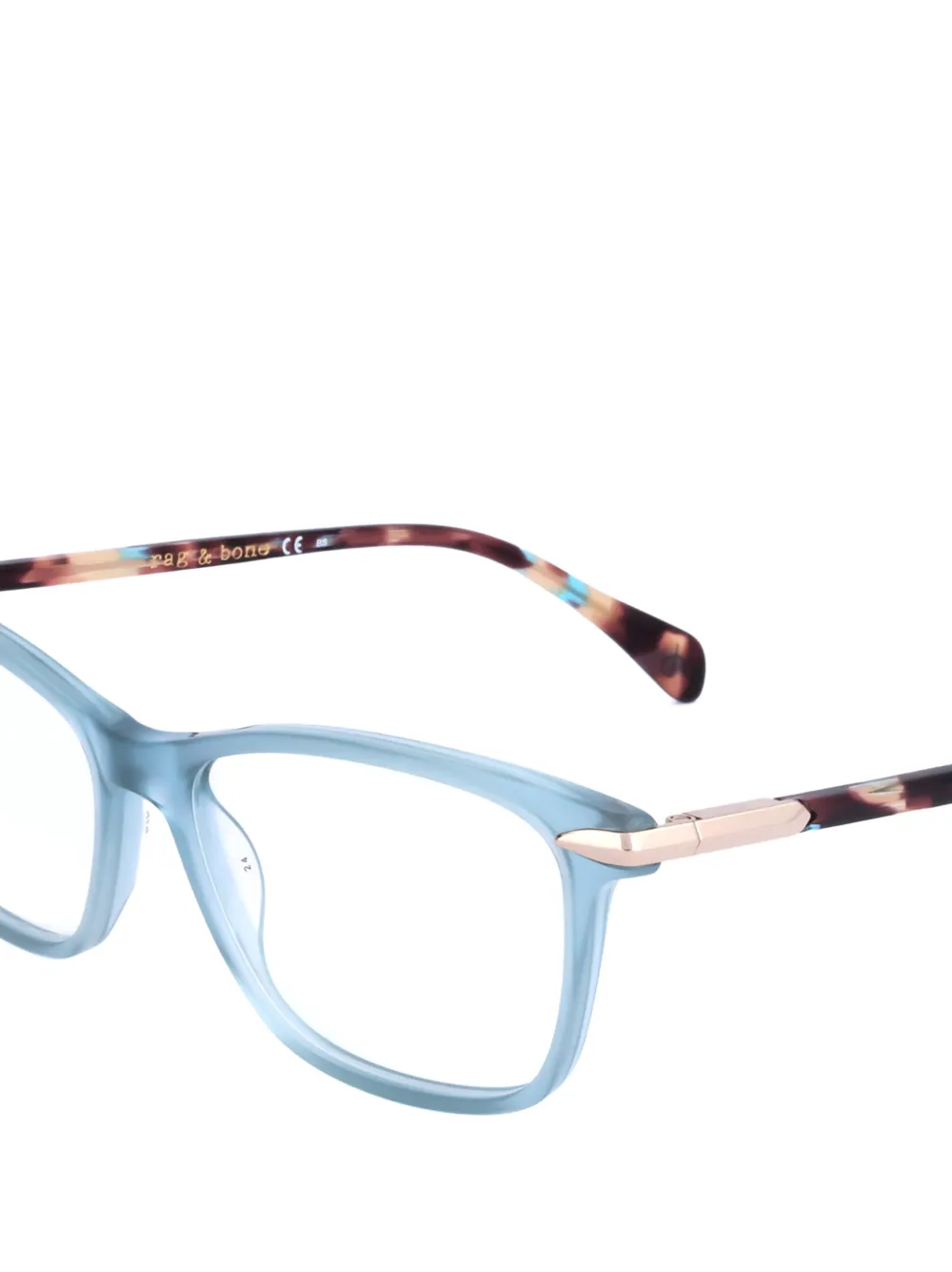 RAG & BONE EYEWEAR Bril met rechthoekig montuur Blauw