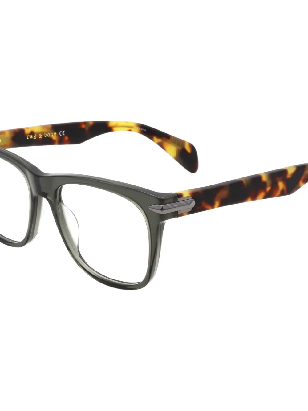 RAG & BONE EYEWEAR Bril met vierkant montuur Groen