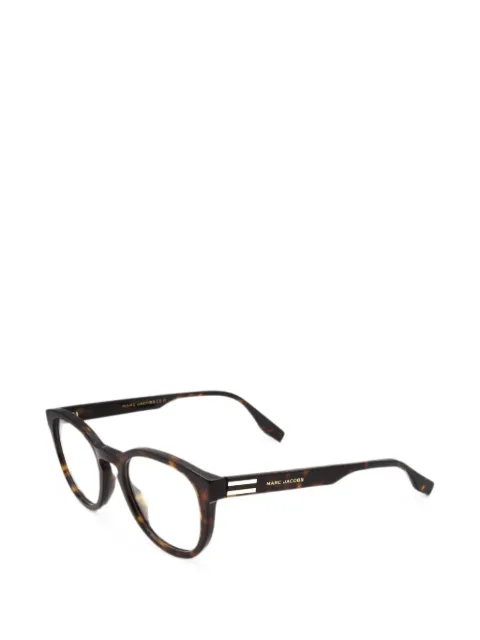 Marc Jacobs Eyewear 톨토이즈셸 이펙트 라운드 프레임 안경