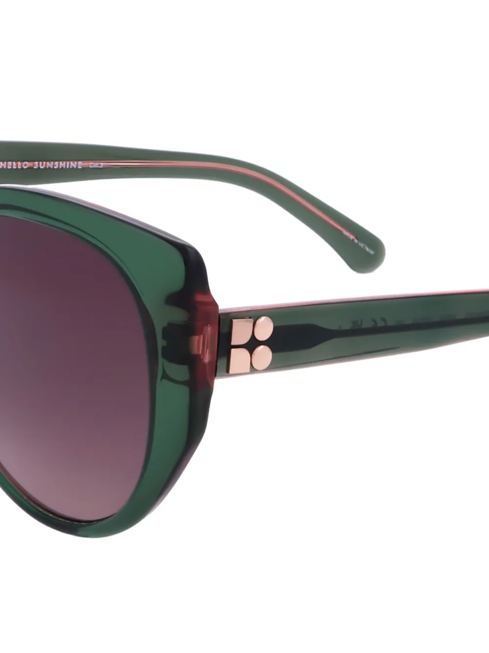 Kate Spade Seraphina zonnebril met cat-eye montuur Groen