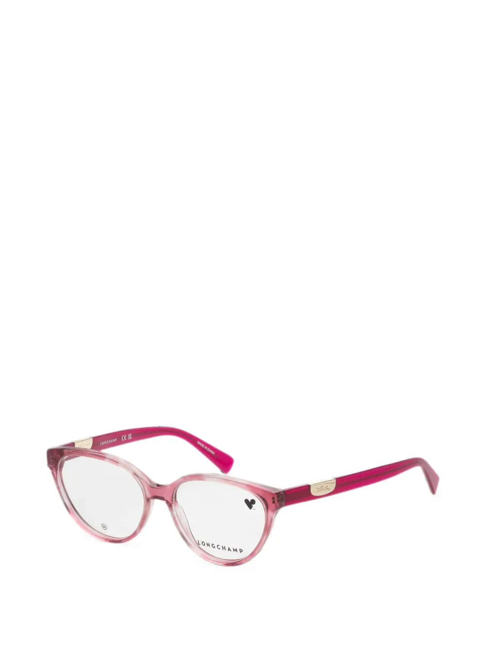 Longchamp cat-eye frame glasses - Rosa