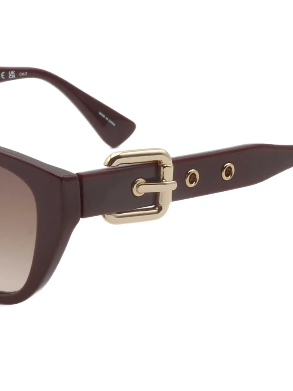 Moschino Eyewear Zonnebril met cat-eye montuur Rood
