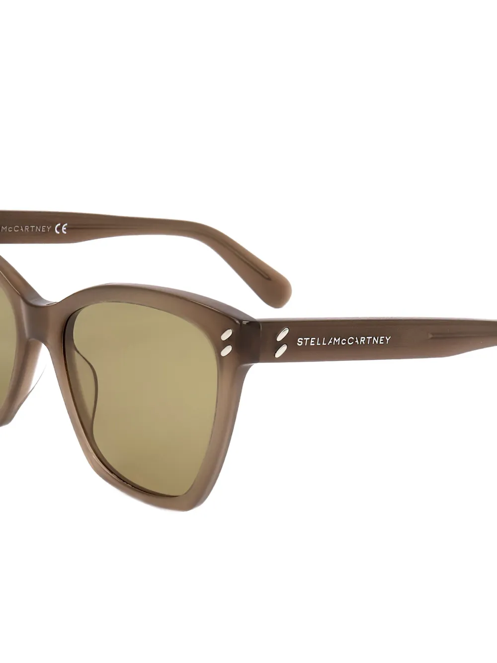 Stella McCartney Eyewear Zonnebril met cat-eye montuur Bruin