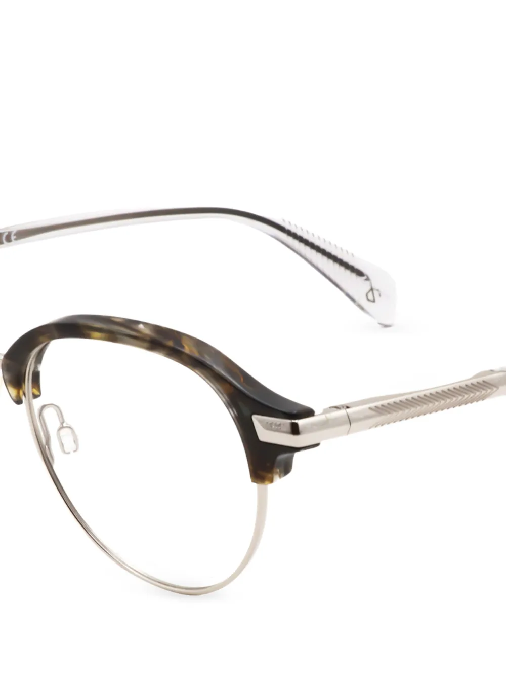 RAG & BONE EYEWEAR Bril met rond montuur Bruin