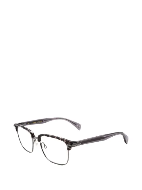 RAG & BONE EYEWEAR havana tortoiseshell-effect square-frame glasses
