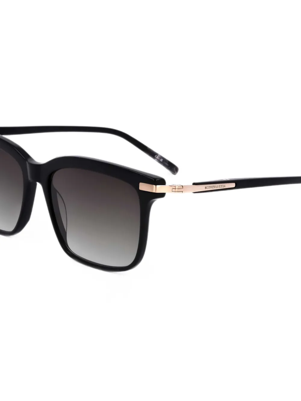 Scotch & Soda Zonnebril met vierkant montuur Zwart